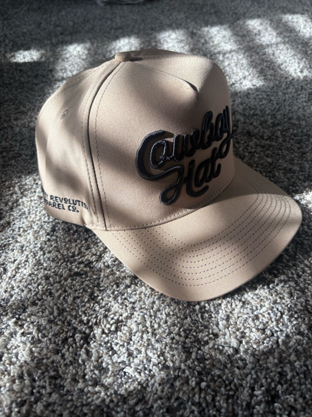 'Cowboy Hat' Script Logo Snapback Cap